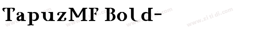 TapuzMF Bold字体转换